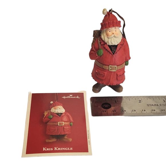 Kris Kringle Hallmark Keepsake Ornament 2003 by Sharon Visker Santa with Pack - Picture 2 of 15
